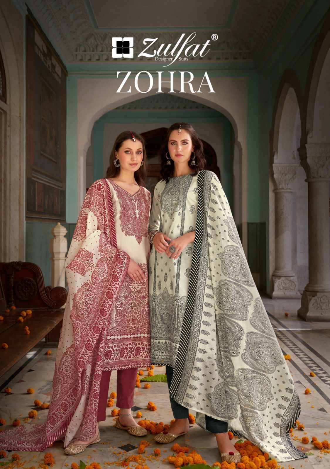 Zulfat Zohra Pure Cotton Dress Material (08 pcs Cataloge)