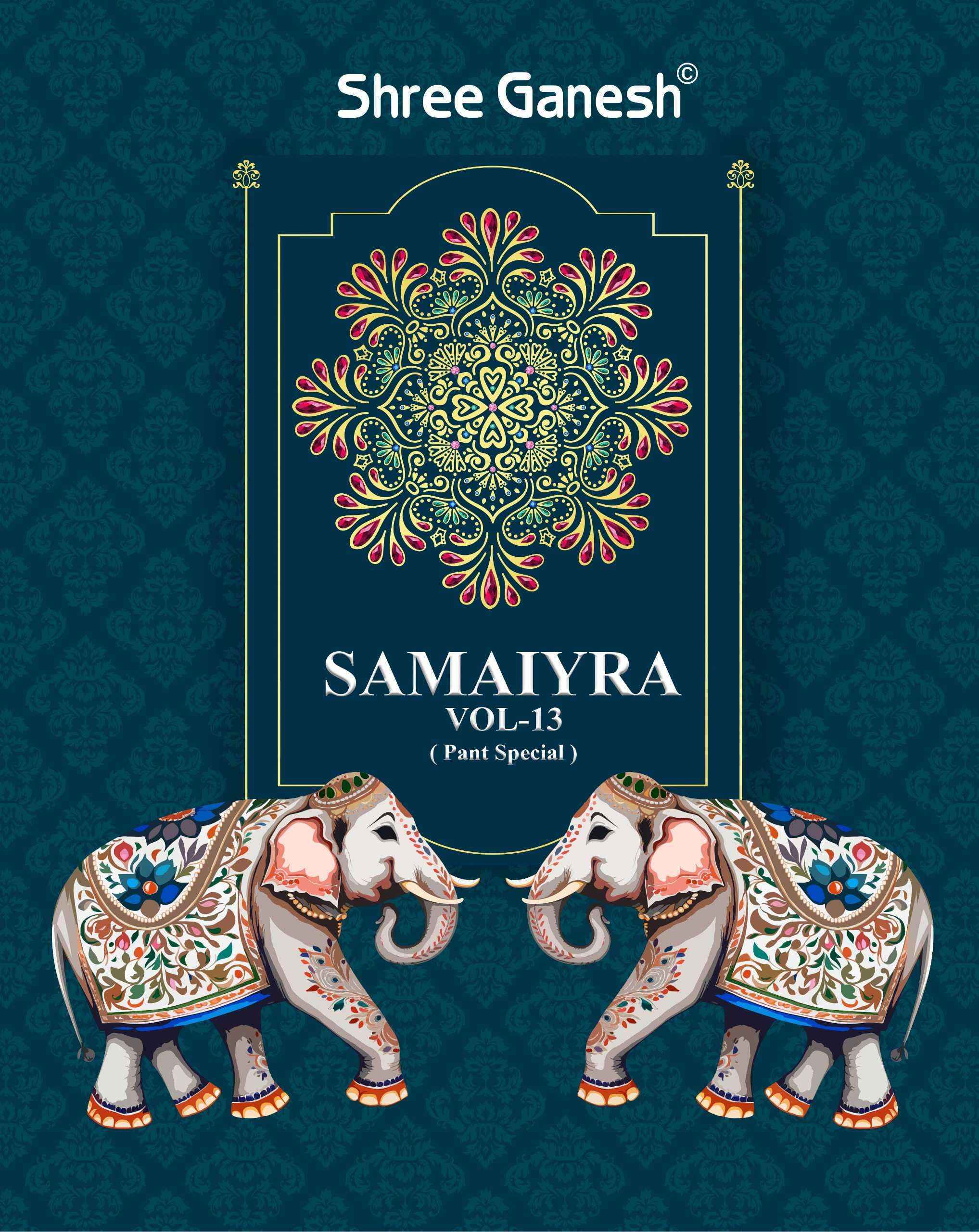Shree Ganesh Samaiyra Vol-13 Cotton Dress Material ( 20 pcs catalog )