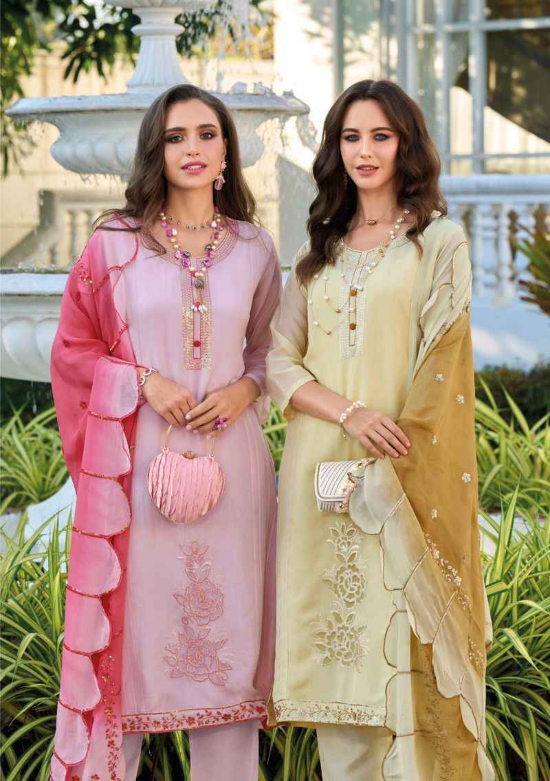 Zaveri Jiya Organza Readymade Suit (2 pcs Catalogue)