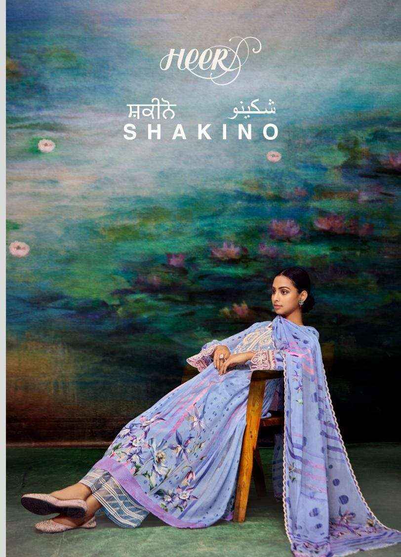 Kimora Heer Shakino Muslin Dress Material 6 pcs Catalogue