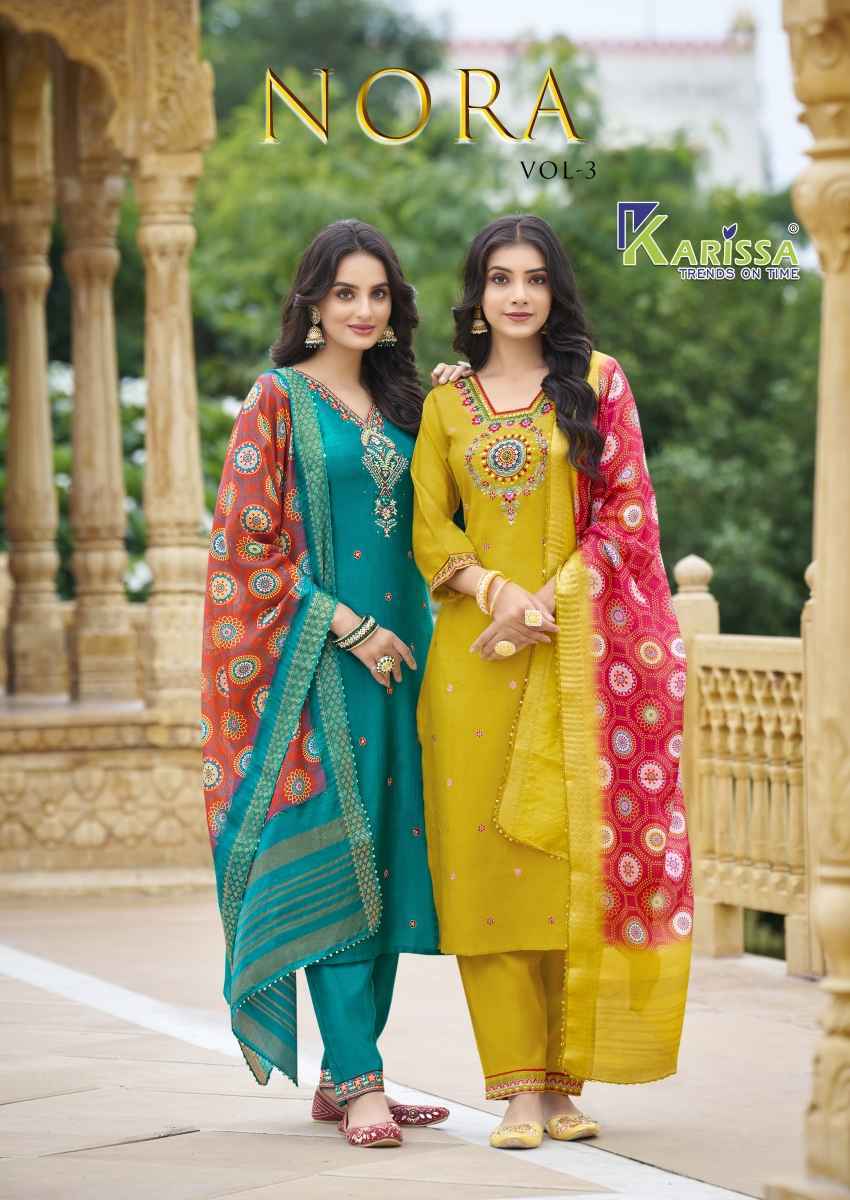Karissa Nora Vol-3 Viscose Readymade Suit (6 pcs Catalogue)