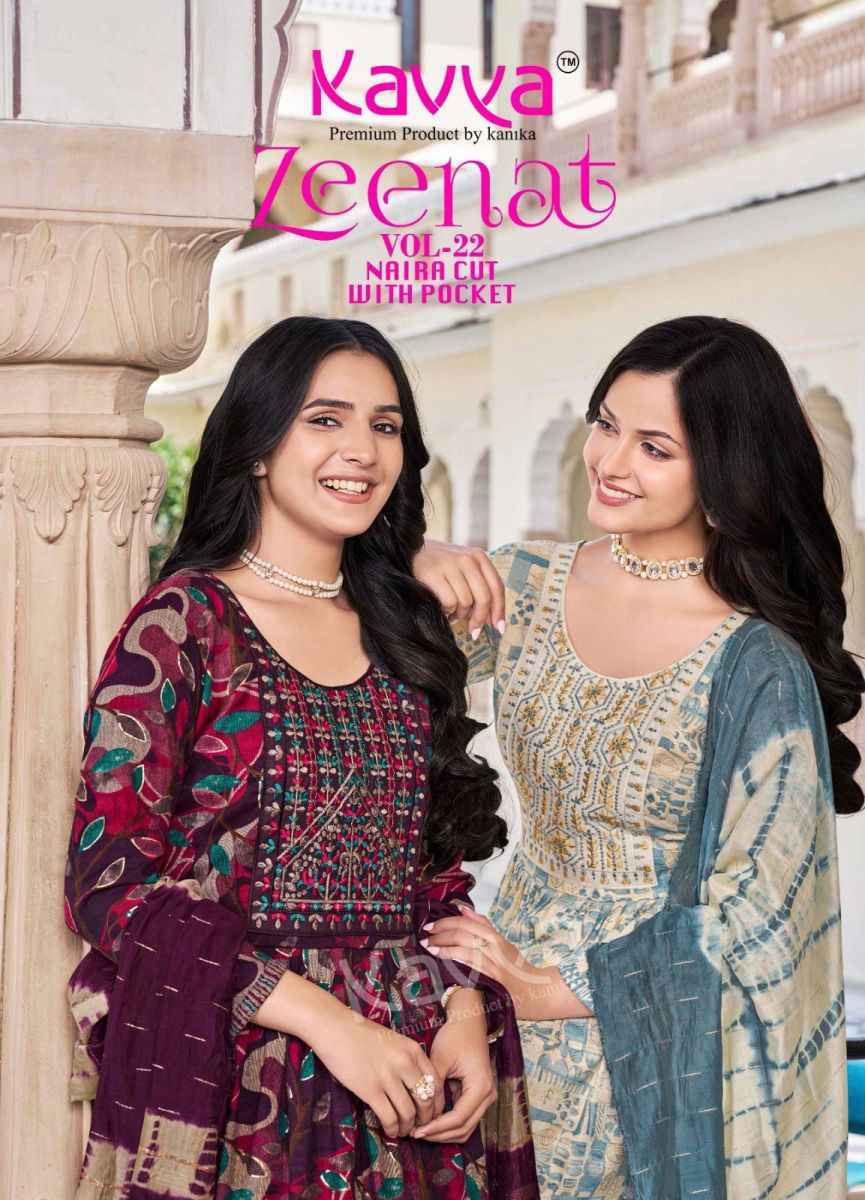 Kavya Zeenat Vol-22 Rayon Readymade Suit Wholesale Online Mumbai
