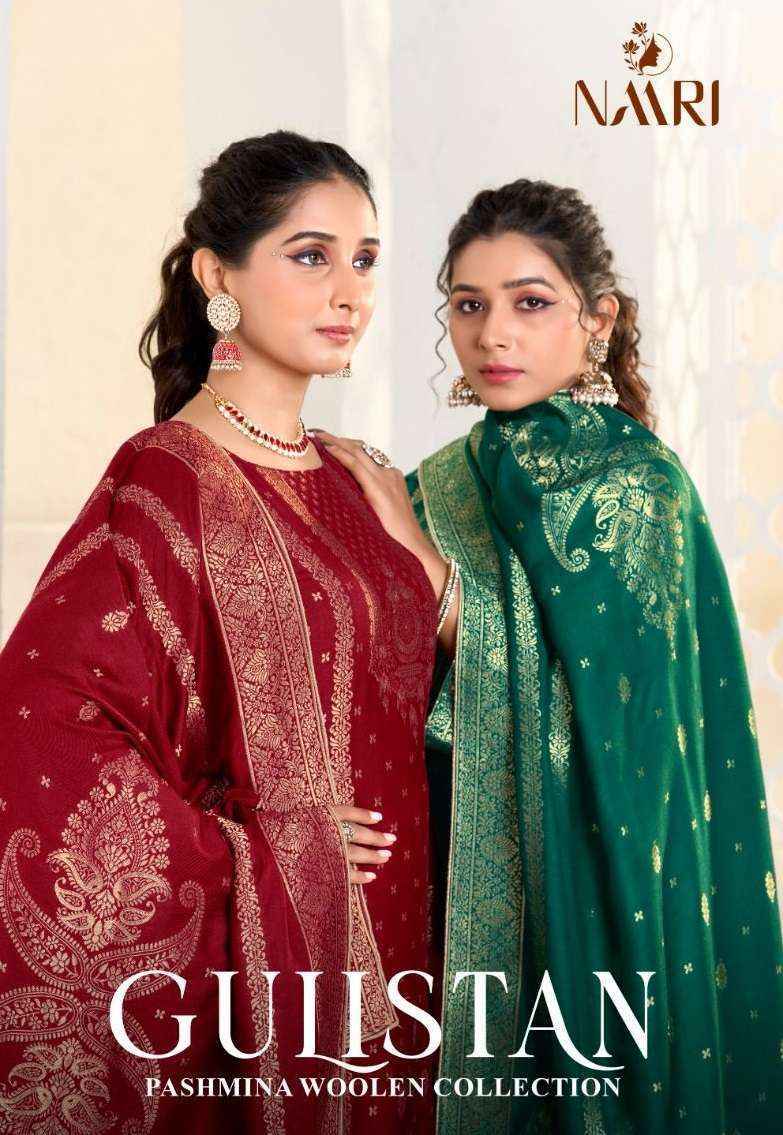 Naari Gulistan Pashmina Jacquard Dress Material (4 pcs Catalogue)