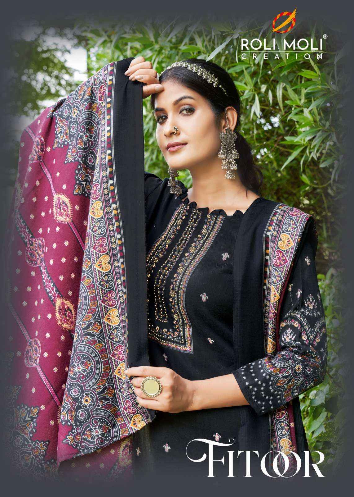 Roli Moli Fitoor Pashmina Dress Material (8 pcs Catalogue)