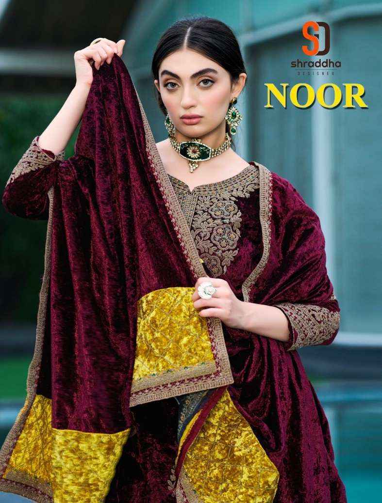 Velvet dress material designs top
