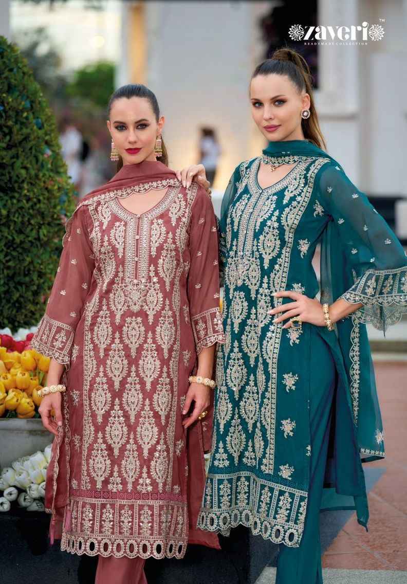 Zaveri Aanaya Vol-2 Soft Organza Readymade Suit (2 pcs Catalogue)