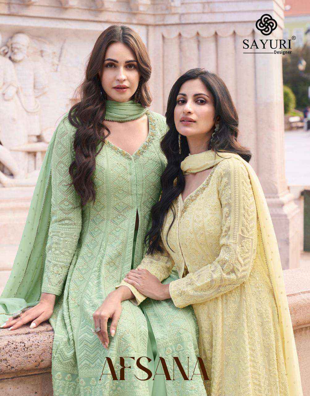 Sayuri Designer Afsana Readymade Georgette Dress Wholesale Online Mumbai