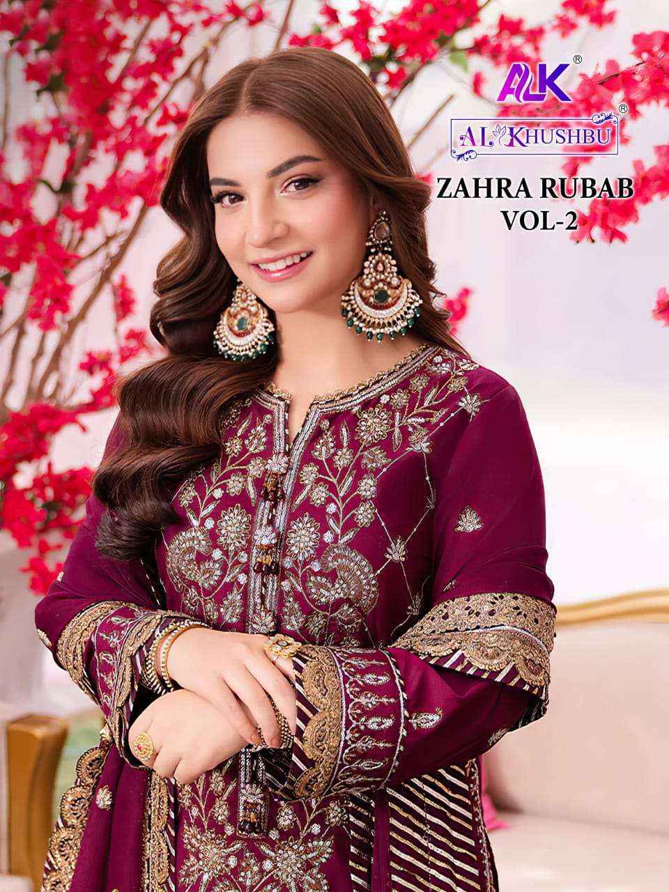 AL Khushbu DNO-6024 Georgette Dress Material (3 pcs Catalogue)