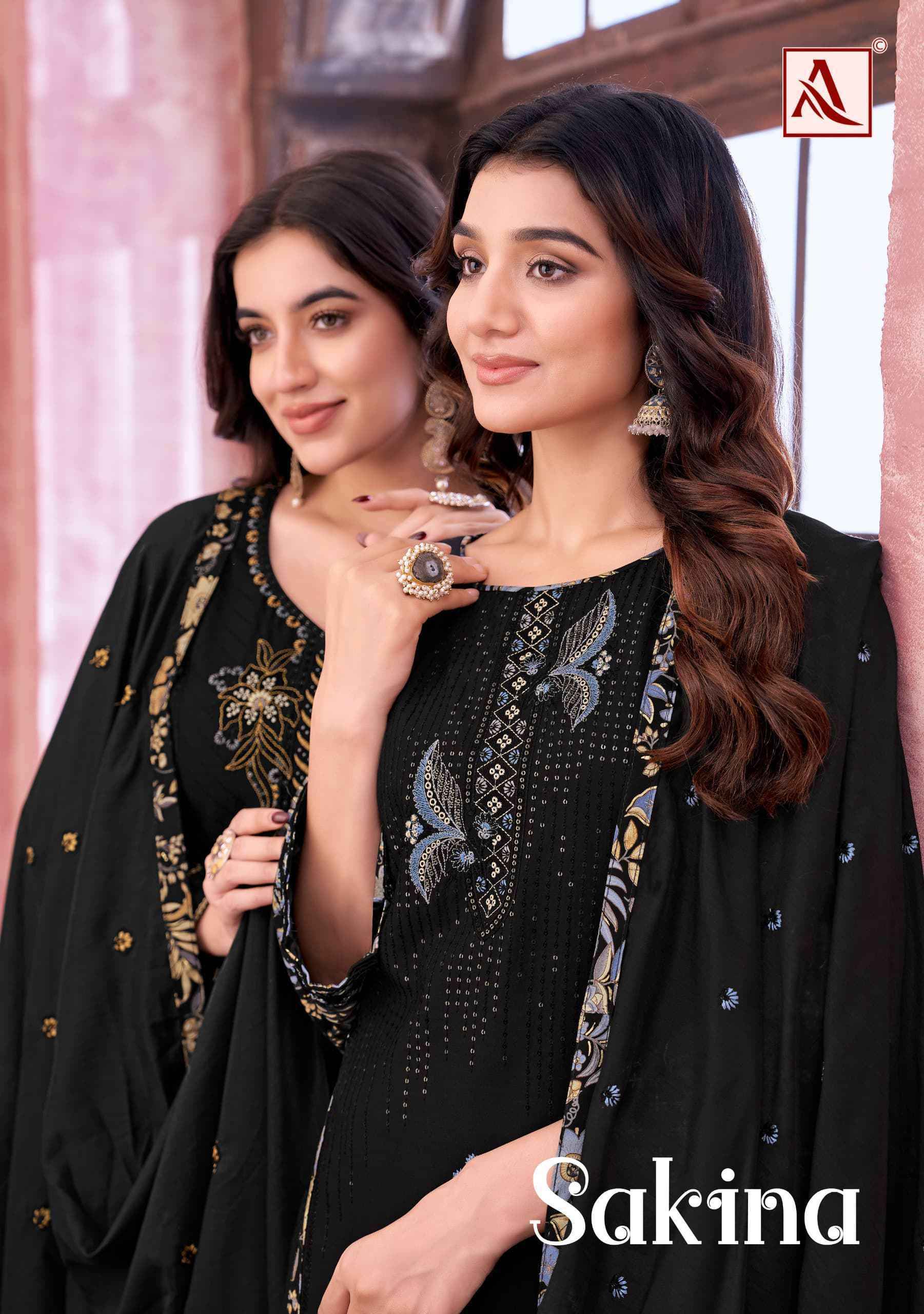 Alok Sakina Viscouse Reyon Dress Material Wholesale Online Mumbai