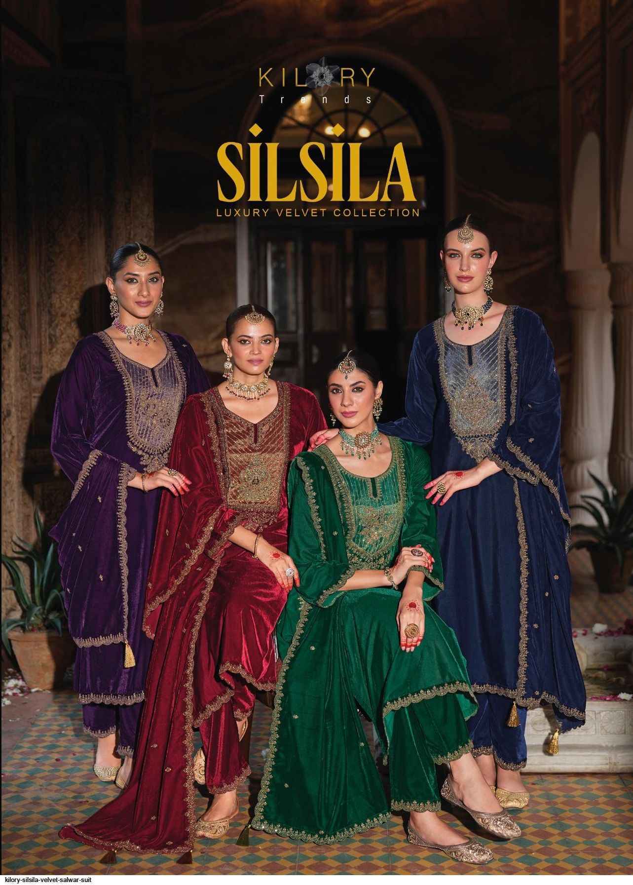 Kilory Trendz Silsila Velvet Dress Material (6 pcs Catalogue)