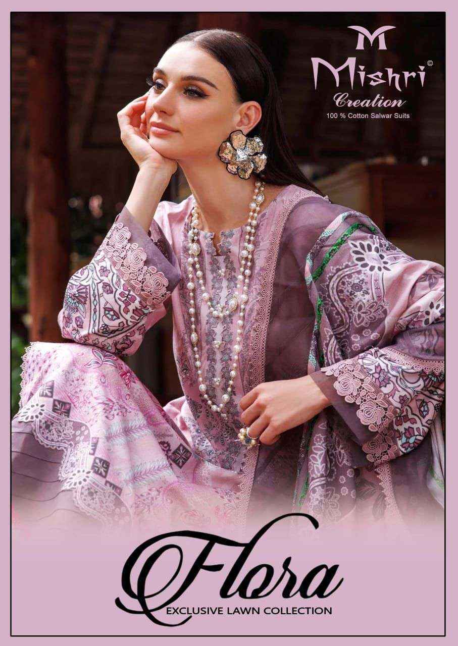 Mishri Creation Flora Vol-1 Lawn Cotton Dress Material (6 pcs Catalogue)
