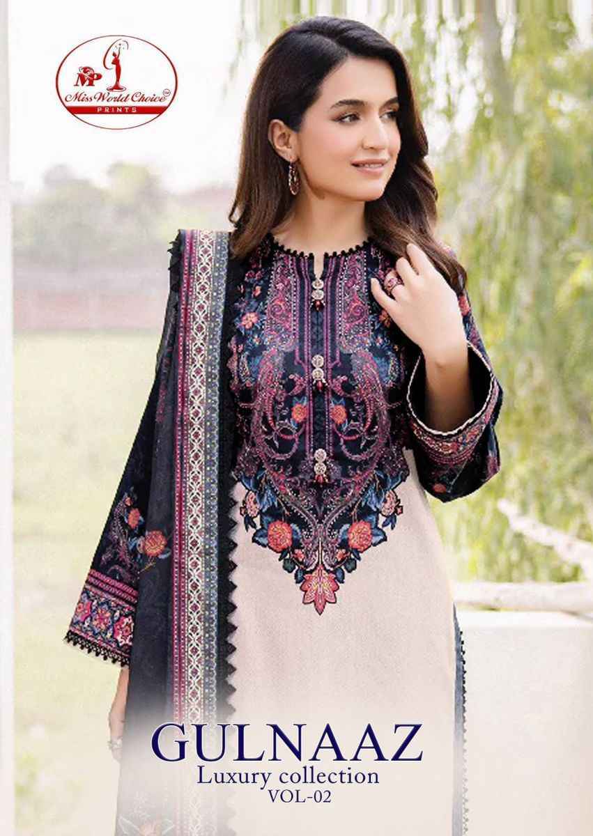 Miss World Choice Gulnaaz Vol-2 Cotton Dress Material (6 pcs Catalogue)