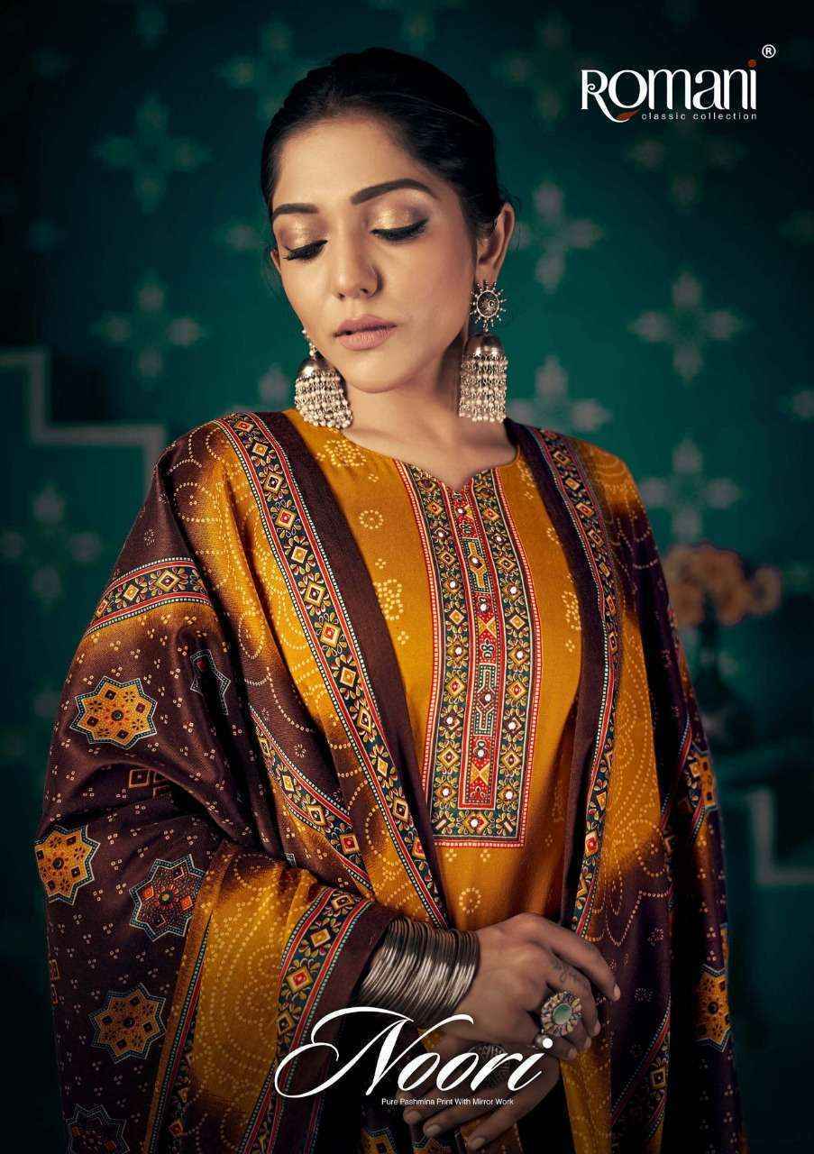 Romani Noori Pashmina Dress Material (10 pcs Catalogue)