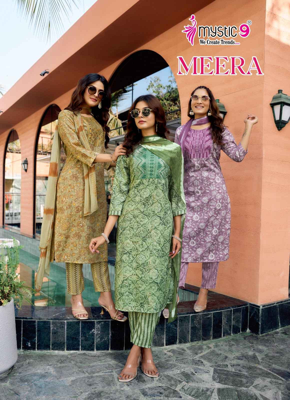 Mystic 9 Meera Vol-2 Rayon Readymade Suit Wholesale Online Mumbai