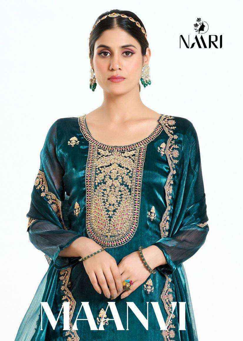 Naari Maanvi Silk Dress Material (4 pcs Catalogue)