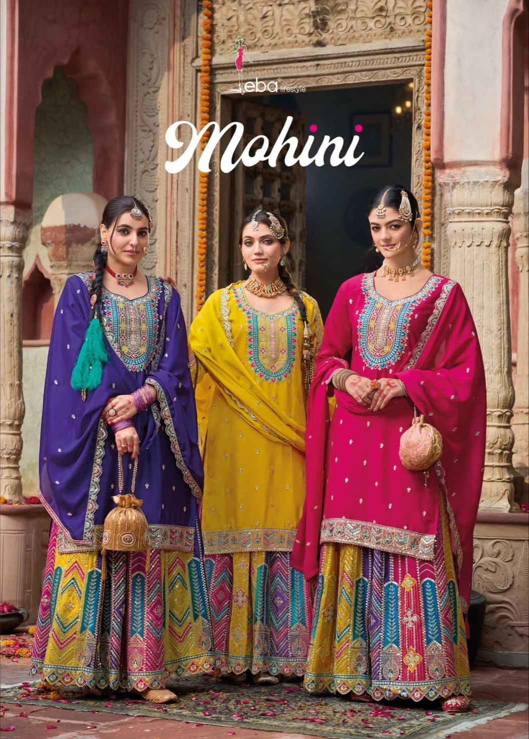 Eba Lifestyle Mohini Chinon Readymade Dress (3 pcs Catalogue)