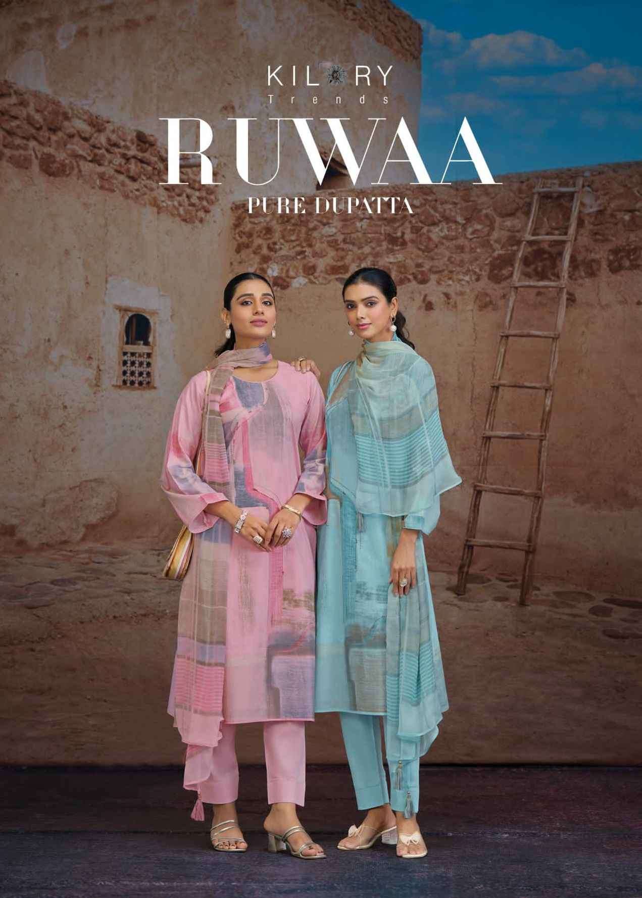 Kilory Trends Ruwaa Cotton Dress Material (4 pcs Catalogue)