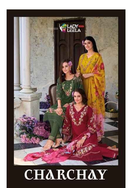 Lady Leela Charchay Viscouse Readymade Suit (6 pcs Catalogue)