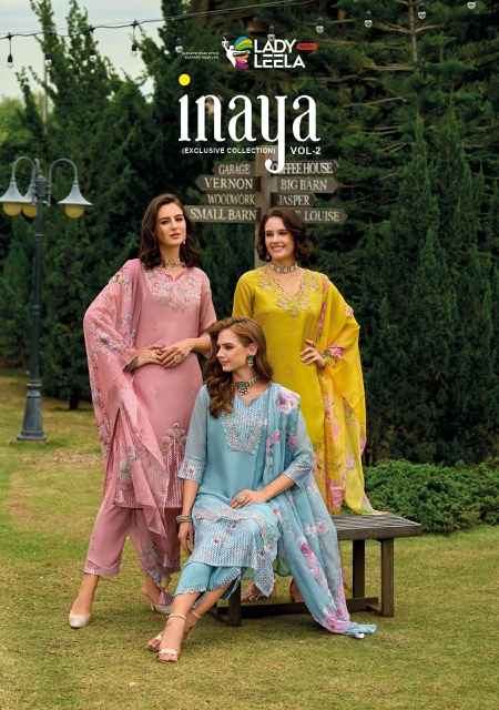 Lady Leela Inaya Vol-2 Organza Readymade Suit (6 pcs Catalogue)