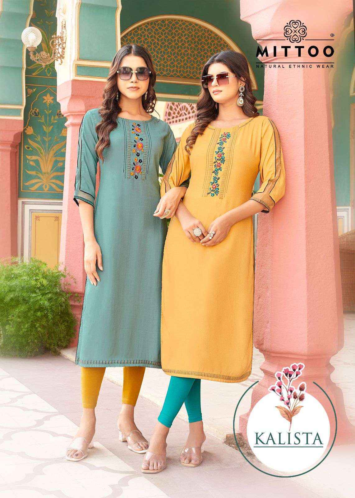 Mittoo Kalista Rayon Kurti (4 pcs Catalogue)