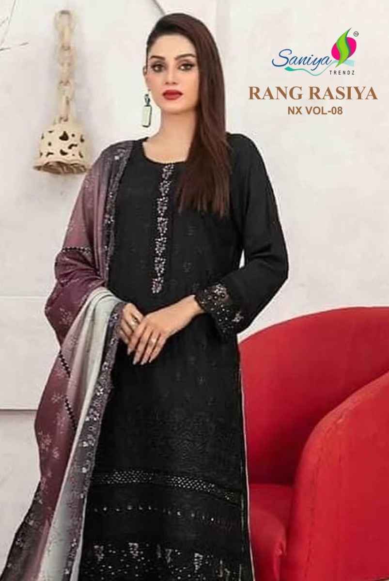 Saniya Trendz Rang Rasiya Nx Vol-8 Cotton Dress Material (4 pcs Catalogue)