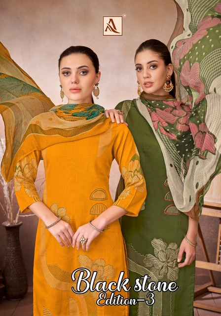 Alok Black Stone Edition 3 Zam Dress Material 4 pcs Catalogue