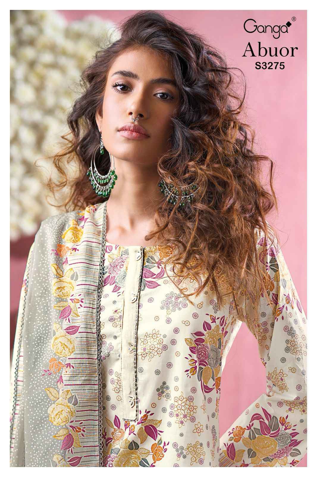 Ganga Abuor-3275 Cotton Dress Material (4 pcs Catalogue)