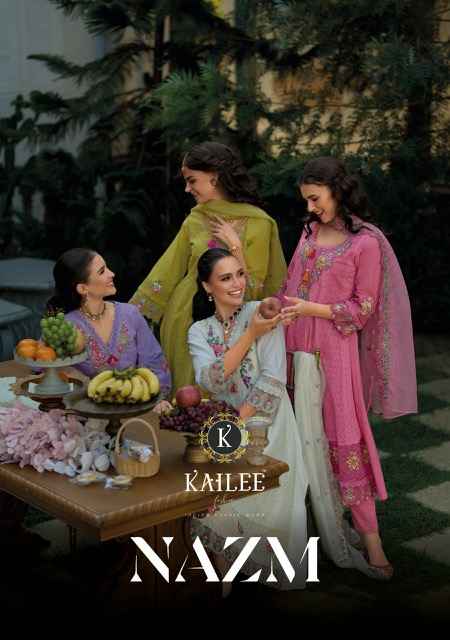 Kailee Fashion Nazm Cotton Kurti Combo 4 pcs Catalogue