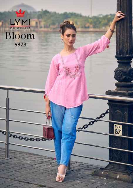 Lymi Bloom Short Georgette Kurti 6 pcs Catalogue