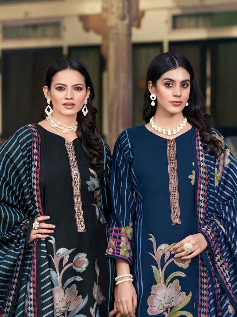 Pakiza Prints Noor Vol-53 Silk Chanderi Dress Material (10 pcs Catalogue)