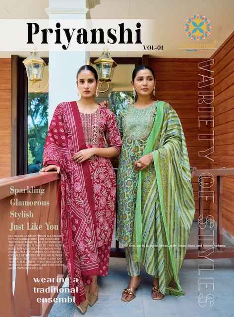 Passion Tree Priyanshi Vol 1 Cotton Kurti Combo 8 pcs Catalogue