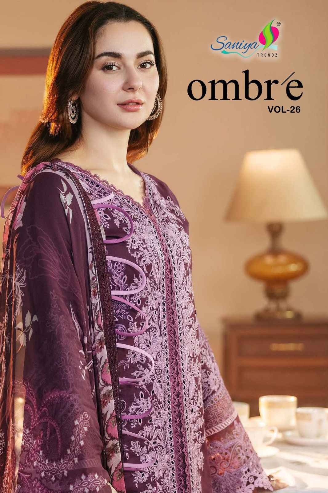 Saniya Trendz Ombre Vol 26 Cotton Dress Material 2 pcs Catalogue