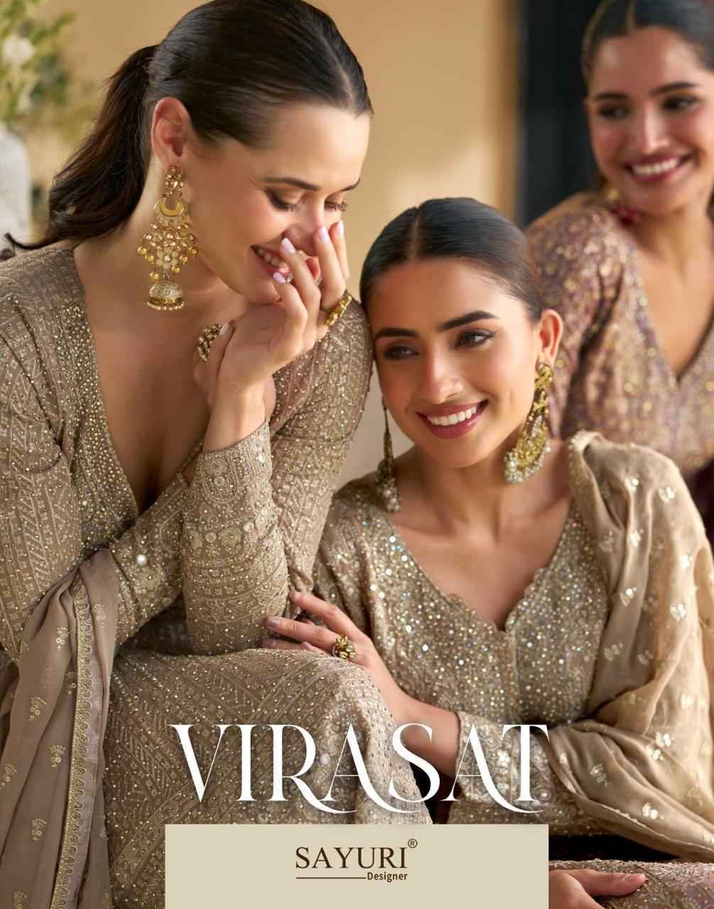 Sayuri Designer Virasat Readymade Georgette Dress (3 pcs Catalogue)