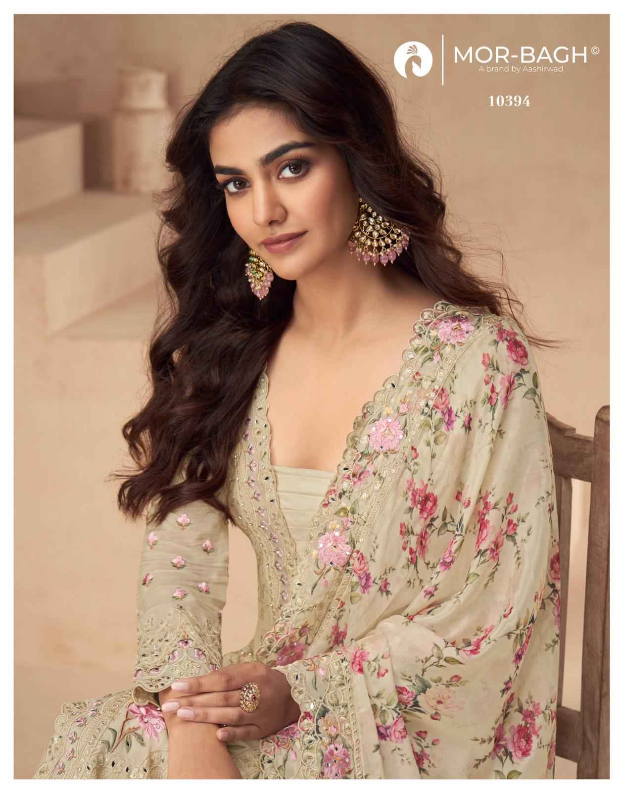 Aashirwad Creation Aarna Color Plus Readymade Chinon Silk Dress 5 pcs Catalogue