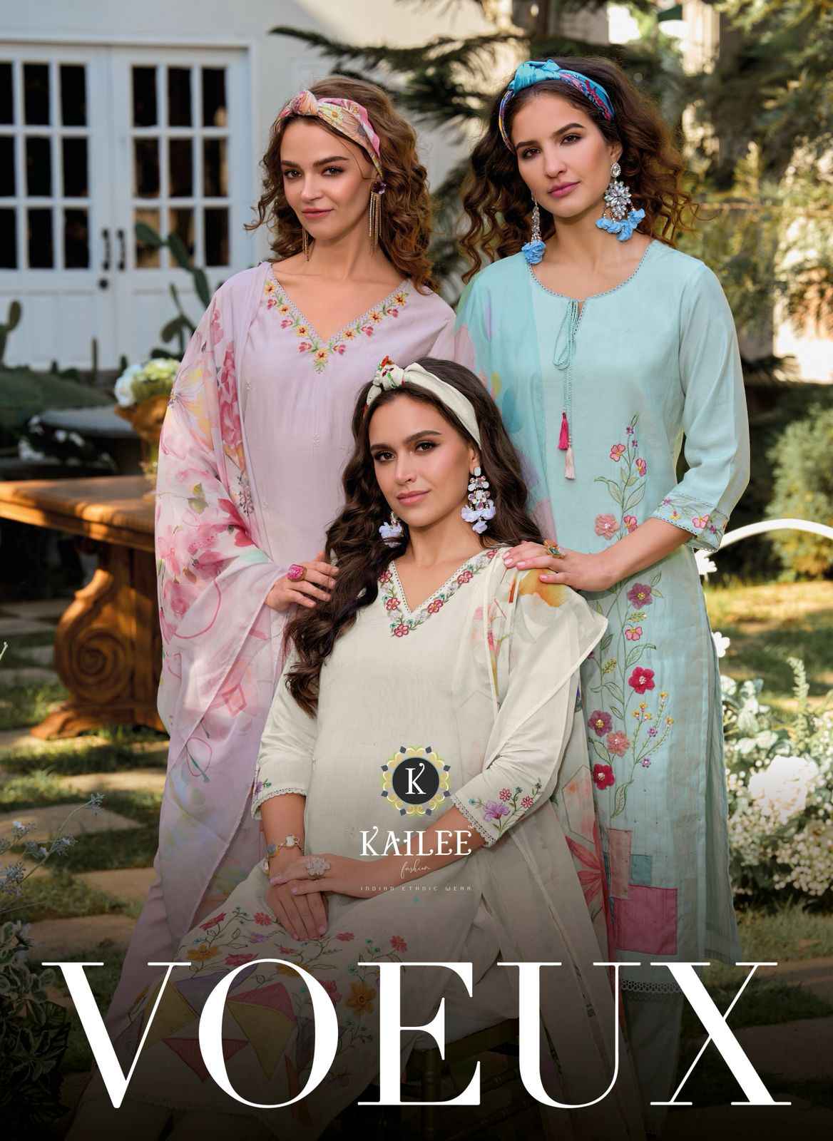 Kailee Fashion Voeux Viscouse Kurti Combo 3 pcs Catalogue