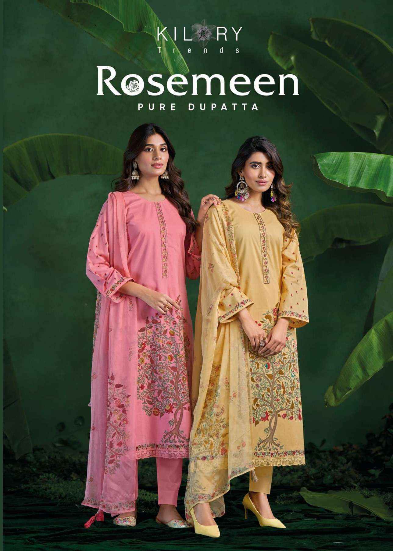 Kilory Trends Rosemeen Cotton Dress Material 4 pcs Catalogue
