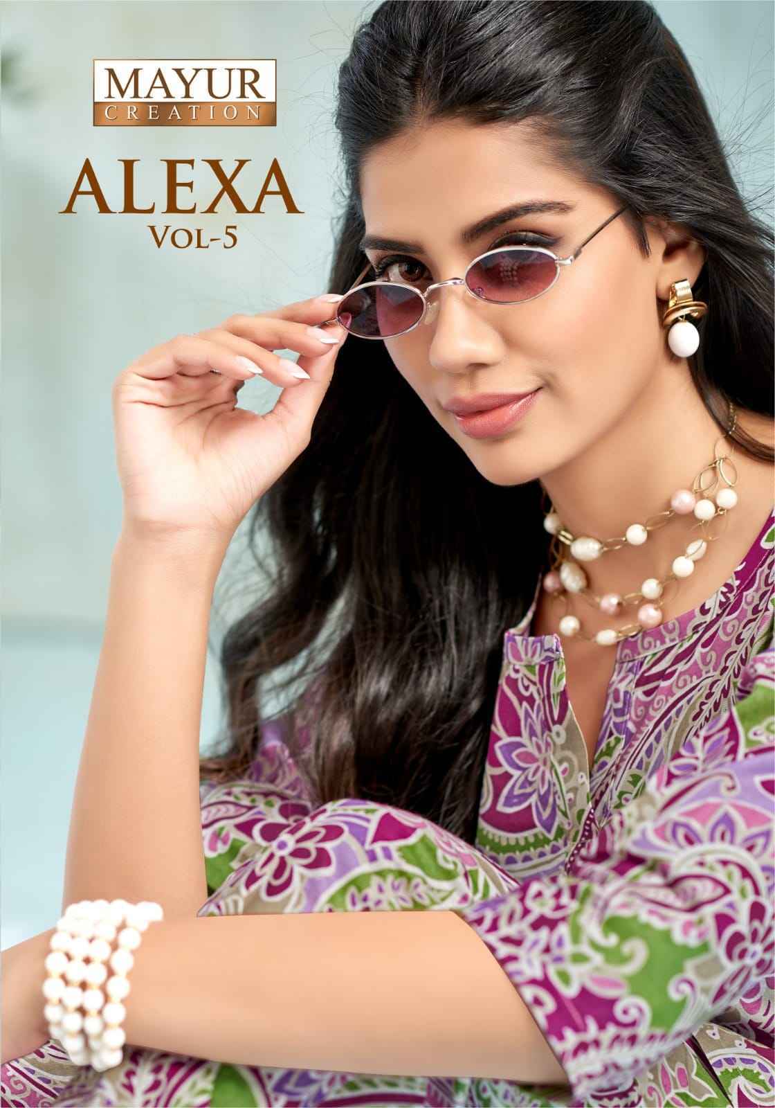 Mayur Creation Alexa Vol 5 Cotton Cord Set 10 pcs Catalogue