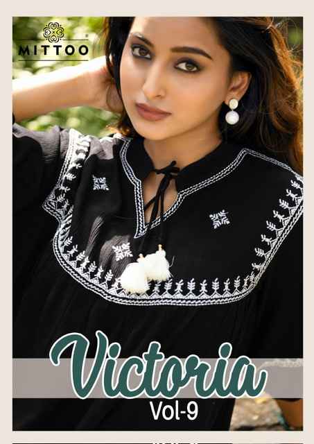 Mittoo Victoria Vol 9 Short Rayon Kurti 6 pcs Catalogue