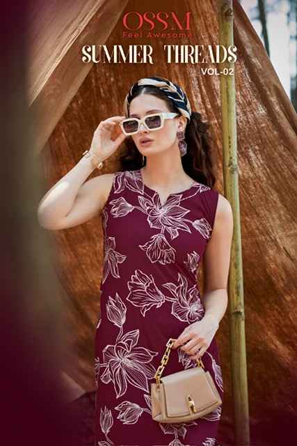 Ossm Summer Threads Vol 2 Cotton Co ord Set 6 pcs Catalogue
