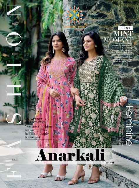 Passion Tree Anarkali Vol 1 Cotton Kurti Combo 8 pcs Catalogue