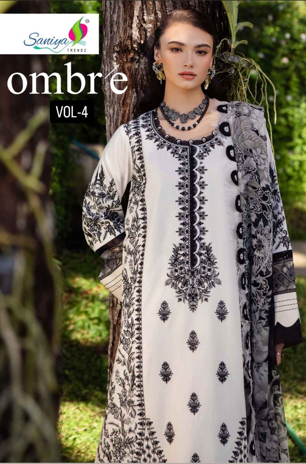 Saniya Trendz Ombre Vol 4 Cotton Dress Material 5 pcs Catalogue