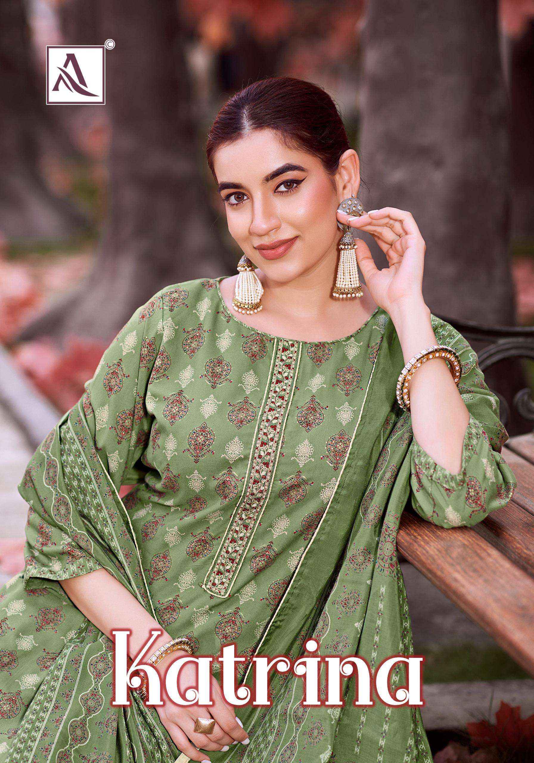 Alok Katrina Viscouse Dress Material 6 pcs Catalogue