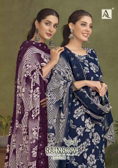 Alok Rainbow Edition 4 Cotton Dress Material 6 pcs Catalogue