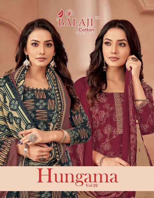 Balaji Hangama Vol 22 Cotton Dress Material 12 pcs Catalogue