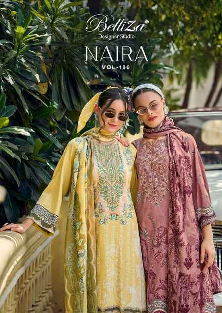 Belliza Naira Vol 106 Cotton Dress Material 8 pcs Cataloge