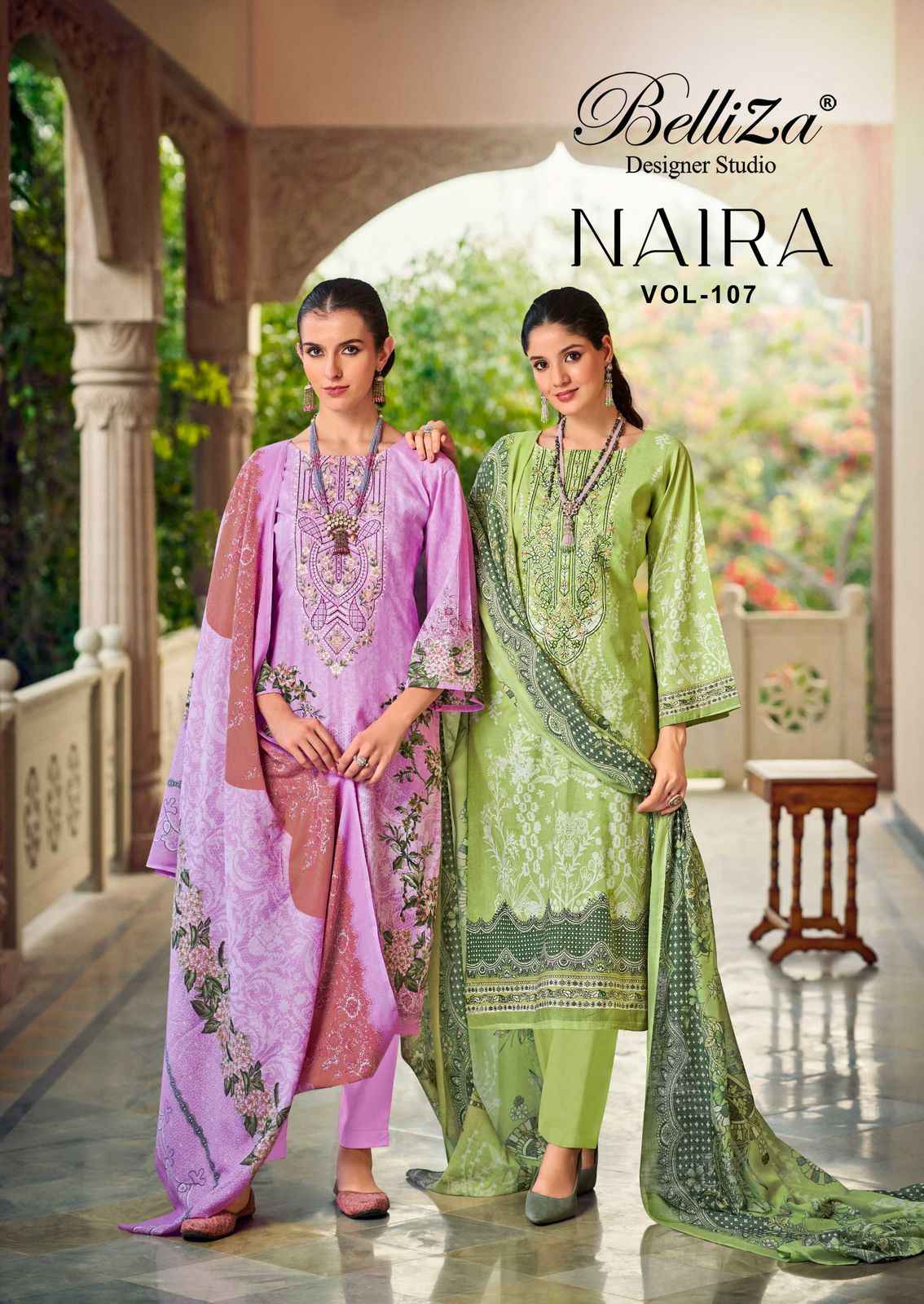 Belliza Naira Vol 107 Cotton Dress Material 8 pcs Cataloge