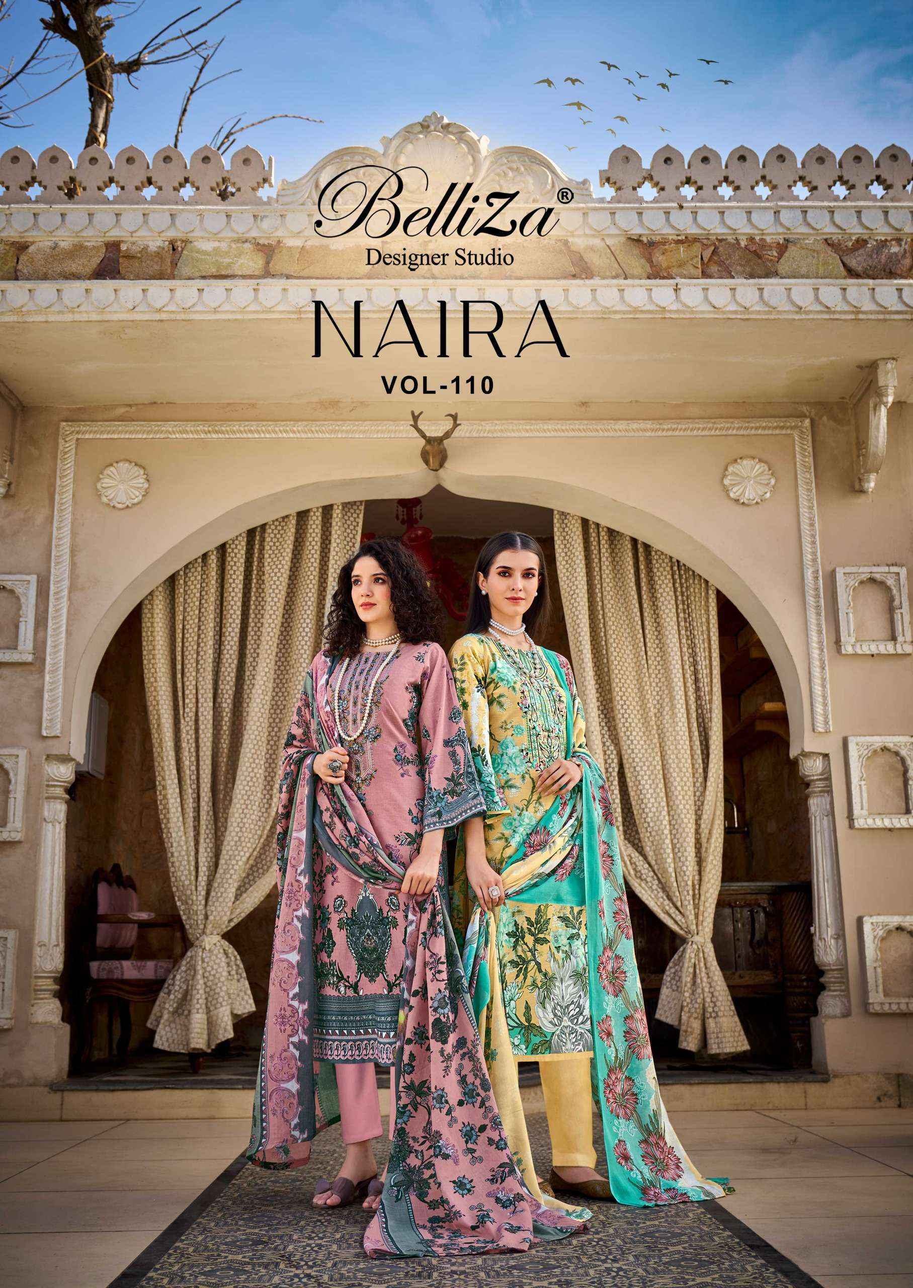 Belliza Naira Vol 110 Cotton Dress Material 8 pcs Cataloge