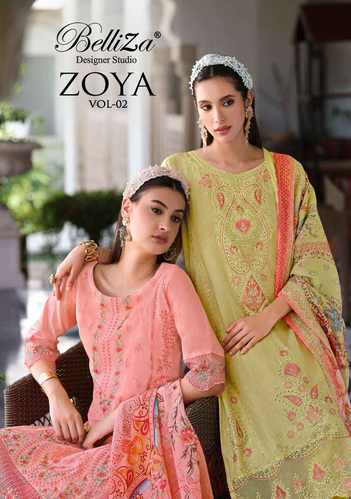 Belliza Zoya Vol 2 Cotton Dress Material 6 pcs Catalogue