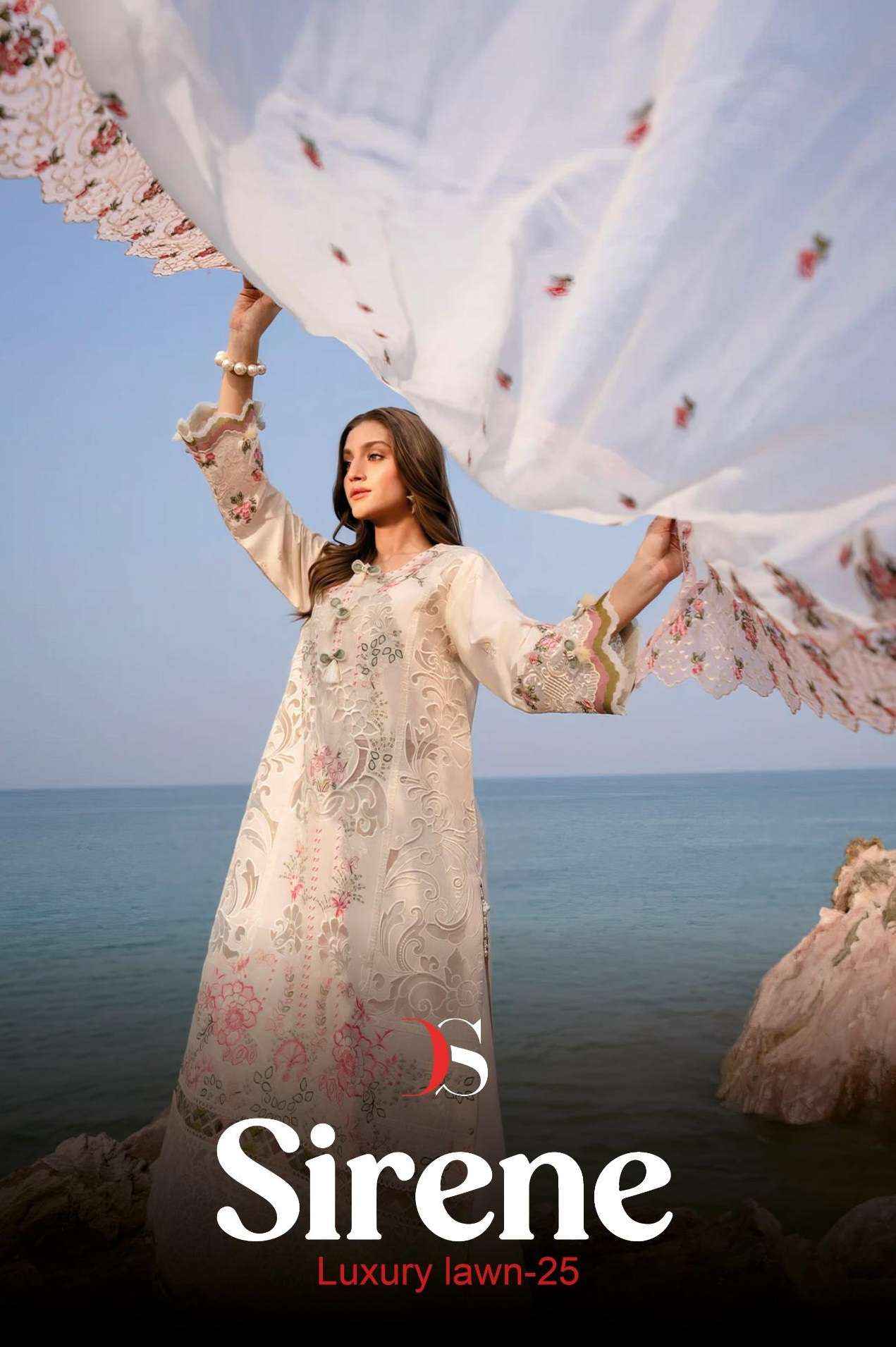 Deepsy Sirene Luxury Lawn 25 Cotton Dress Material 6 pcs Catalogue