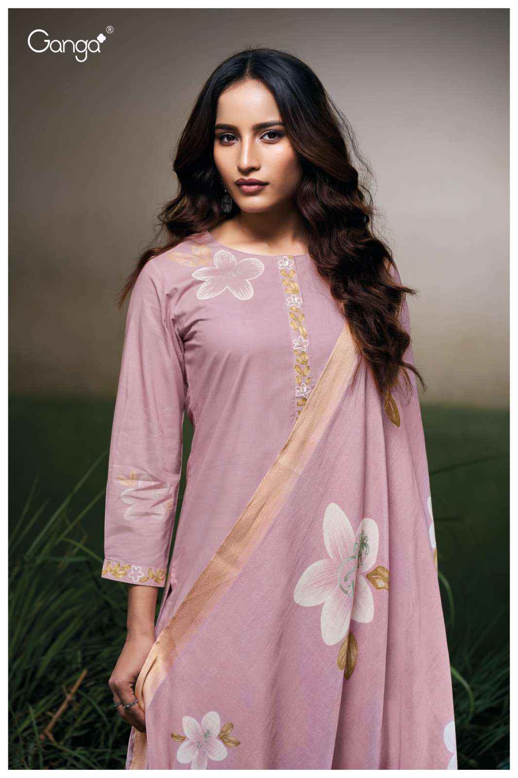 Ganga Faryat 3523 Cotton Dress Material 4 pcs Catalogue